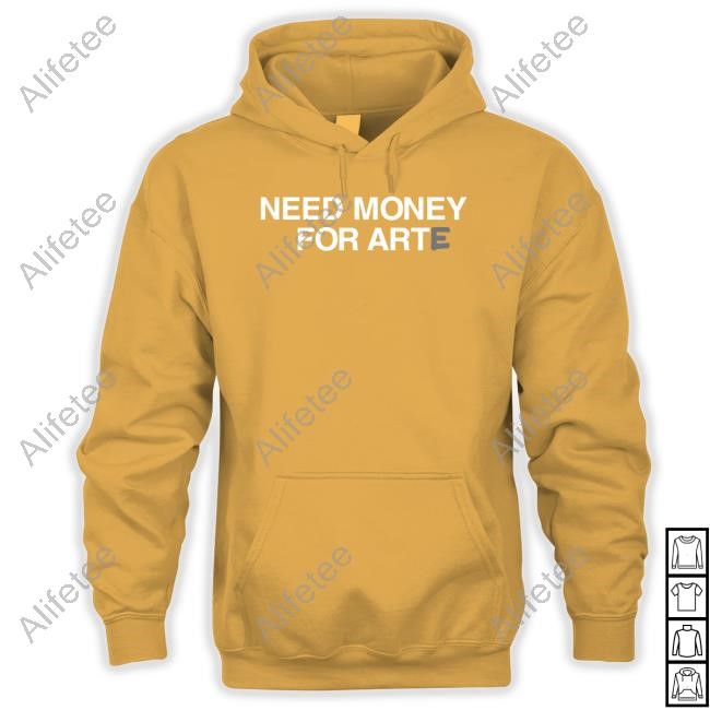 Artehausstudios Store Need Money For Arte Zip Up Hooded Sweatshirt