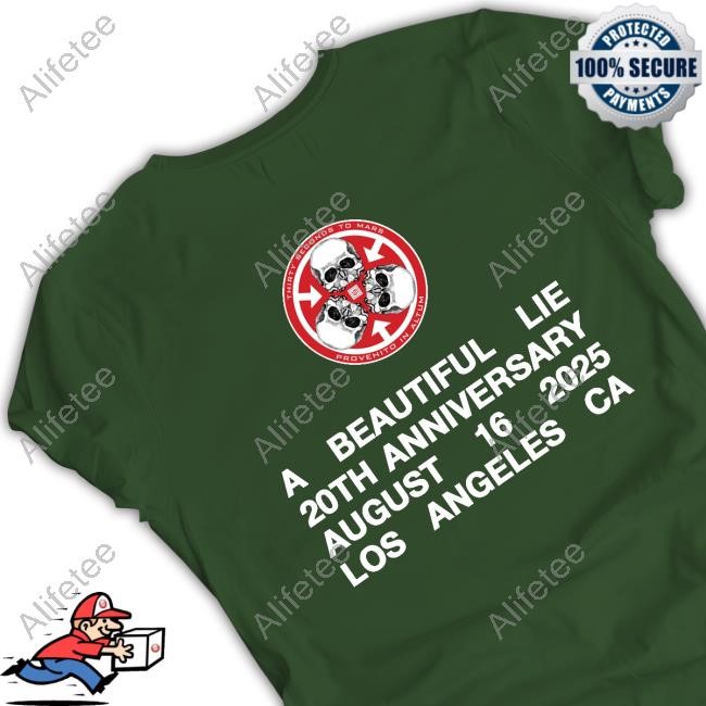 Emo A Beautiful Lie 20Th Anniversary August 16 2025 Los Angeles Ca Shirt