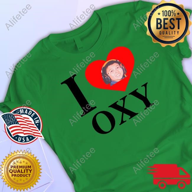V1c Valorant Wearing I Love Oxy Tee Shirt