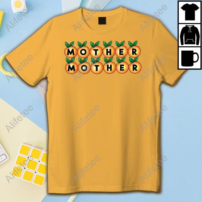 Mother Mother Peach Logo Zip Up Hooded Sweatshirt