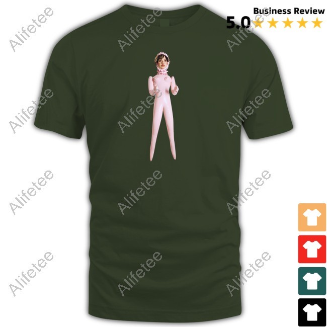 Lola Young White Doll Print Hooded Sweatshirt