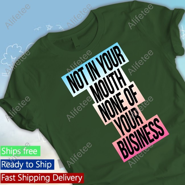 Not In Your Mouth Trans Flag Crewneck Sweatshirt